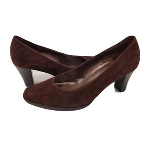 Gabor Brown Suede Heels